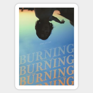 burning poster Sticker